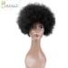 Shop Becus Short Afro Wigs for Black Women - Brazilian Real Hair Crazy Curly Afro-Puff Styles - Buy Online on GoSupps.com