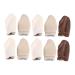 5 Pairs Leather Thimble Sewing Tumble Protectors Finger Protective Guards Index Finger DIY Cots Thimble Finger Protector Tumble Finger Guards Needle Finger Cots Cowhide Thumb Guard