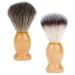 Beaupretty 2 pieces roof hair razor razor razor brushes bady roofs nylon badger hair brush wood shaving foam brush shaving brush chimney hairdresser beard razor accessories for men