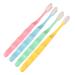 Frcolor 4 pieces wangan hair toothbrush micro toothbrush soft children's toothbrush tooth hygiene oral hygiene travel toothbrush toothbrushes for children micro-nano toothbrushes bristle toothbrush pp