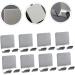 Alipis 20-Pack Stainless Steel Strong Sticky Hooks - High-Performance Bathroom & Shower Razor Hangers (5.7x4.5cm) - Buy Online on GoSupps.com