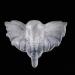 Crystal Rough Crystal 1PC Natural White Selenite Cute Elephant Head Specimen Heraling Crystal Animal Shape Statue Making Stone Carved Gypsum Suitable for Home Office Decoration - Buy Online on GoSupps.com