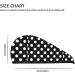 Hair Towel Wrap - Quick Drying Towel Turban with Button | Black & White Polka Dot - Buy Online on GoSupps.com