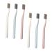Bcoath 6 pieces of stiff brush for adult man toothbrush hard bristles toothbrush cleaning toothbrushes tooth stain cleaner tooth cleaning manually adult tooth portable