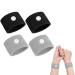ACWOO Motion Sickness Wristbands 2 Pairs Natural Sickness Bands for Kids & Adults Anti-Nausea Wristbands for Car Sea Sickness Relief Wristbans for Sea Flying Travel (Black+Gray) 2 Pairs(black+gray)