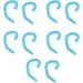 10 Pieces Reusable Childrens Face Shield Ear Hook Flexible and Comfortable Silicone Ear Protector Hook (Light Blue) - Buy Online on GoSupps.com