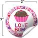 Love Bomb Heart Themed Hot Cocoa Bomb Sticker Labels for Valentine's Day  Total of 40 2 Circle Stickers (20 sets of 2) by AmandaCreation - Buy Online on GoSupps.com