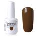 Vishine Nail Salon UV Manicure Polish Soak Off Gel Polish Nail Art Saddlebrown(754) #754