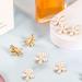 10 Pcs Mini Pearl Flower Hair Clips - Alligator Hair Pins Barrettes for Girls & Women - Buy Online on GoSupps.com