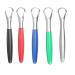 5 pieces of useful tongue scraps stainless steel Double -sided mouth cleaner reusable tongue cleaner brush tongue cleaning Fresh breathing tool