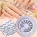 UK BEAUTY SUPPLIES 4 Pack 3D Nail Art Decoration Wheels Flat Back Horse Eye Diamante Crystal Glitter Rhinestone Gems Beads - Buy Online on GoSupps.com