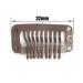 50pcs Stainless Steel Hair Extension Clips Wigs Combs + 2pcs Weaving Thread & Needles Set - Dark Brown - Buy Online on GoSupps.com