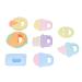Baby Teething Toy Set Educational Baby Rattle Teether Set 8 Pieces to Improve Babys Cognitive Ability for Daily Use