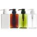 3PCS 100ML Refillable Squared Pump Bottles-Plastic Cosmetic Makeup Lotion Storage Container Bath Shower Shampoo Soap Hair-Conditioner Facial Cleanser Jar Pot (Clear) - Buy Online on GoSupps.com