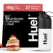 Huel Black Edition Bundle | Strawberry Shortcake 40g Vegan Protein Powder + Shaker Bottle | Nutritionally Complete Meal | 27 Vitamins & Minerals Gluten Free | Lockable Lid to Avoid Spills | BPA Free