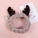 Reindeer Ear Headband Spa Headbands Cute Elk Hair Bands for Shower Yoga Makeup Face-washing Facial Head Wraps Elastic Headbands for Girls Women Ladies Boys Men Kids White brown - Buy Online on GoSupps.com