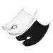 2 STK BART apron bibs for the bare trash beard apron for beard design beard apron for men with 4 suction cups Bart apron for the bar grassur gifts for men (black white)