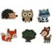 Leadigol 48Pcs Woodland Animal Cake Cupcake Toppers Forest Jungle Animals Cake Decorations Woodland Creatures Party Supplies Decorations Cute Party Supplies - Buy Online on GoSupps.com