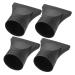 PLAFOPE 4pcs Hair Dryer Accessories Dryer Parts Hairdryer Narrow Nozzle Blow Dryer Attachment Plastic Black