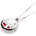Tree of Life Aromatherapy Pendant Necklace - Stainless Steel Essential Oil Diffuser Locket with 10 Felt Pads - Buy Online on GoSupps.com