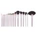 21 Piece Makeup Brush Set Foundation Make-up Brush Set Wool Skin Color Sweeping Tool(Uniform size black) Uniform size black