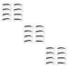 NOLITOY 96 Pairs 8 Eyeshadow Eye Shadows Molds Kits Eyebrow Card Template Eyebrow Powder Eyebrow Trimming mediumx3pcs As Shownx3pcs