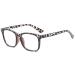 Jingshubo anti-blue reading glasses Blue light filter glasses computer glasses gaming bluight filter reading glasses for women men 3.5x diopttria leopard