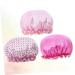 FOMIYES 3pcs Double Layer Bath Visor Hair Bonnets Set - Shower Cap, Night Sleep Cap, Elastic Bathing Cape - Buy Online on GoSupps.com