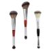 WOONEKY 3pcs Double-ended Makeup Brush Eyeshadow Applicator Double- Head Eyeshadow Stick Artificial Fiber
