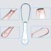 Buy Reusable Double-Sided Tongue Scraper for Adults - Plastic Hygiene Cleaning Brush with Non-Slip Handle | Fresh Breath Tool - Light Green - Buy Online on GoSupps.com