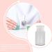 FIOERDTUIE Push Down Empty Pump Dispenser Plastic Convenient Reusable Washable Alcohol Clear Bottle with Rotating Cover Remover White - Buy Online on GoSupps.com