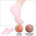 Moisturizing Gel Booties & Spa Socks - Hydrating Foot Cream for Dry Feet | Silicone Gel Stockings (35x7x1cm) in Rose - Buy Online on GoSupps.com