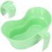 Senior Care Plastic Tooth-Erased Basin & Vomiting Pelvic Cup for Bedridden Patients - Green Mouthpiece & Brush for Easy Teeth Cleaning - Buy Online on GoSupps.com