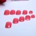 Yienate Bridal Jelly Rose Pink False Toe Nails - 24Pcs Full Cover Chic Nail Tips for Perfect Feet - Buy Online on GoSupps.com