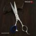 Titan Scissors Set | Thinning Scissors | Titanium Coating Hair Cutting Japanese Style Scissors | Proffesional Barbering Scissors | Sharp Edge | Hand Made Steel 6" inch - Buy Online on GoSupps.com