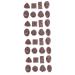 ifundom 32 Pcs Simulation Chocolate Home Decor Artificial Chocolate Dessert for Display Realistic Dessert Multi-function Chocolate Decor Children Accessory Multi-function Children Toy 3d