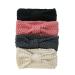 4 Pack Women's Knitted Headbands - Elastic Bow Wool Turban Hair Wraps in Red Gray Black Pink - Stylish Winter Accessories - Buy Online on GoSupps.com