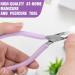 Cuticle Nipper Cutter Professional Cuticle Nippers Stainless Steel Cuticle Trimmer with Silicone Handle Sharp Cuticle Cutters Remover Nail Care Tool for Manicure & Pedicure (Purple) - Buy Online on GoSupps.com