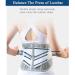 Worth having - Lumbar Belt Back Brace Support for Disc Herniation Spinal Treatment Posture Corrector Waist Support Instrument Pain Lower Lumbar Support (Gray White XX (Gray White M) Gray White Medium - Buy Online on GoSupps.com