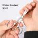 Nail Scissors Cuticle Scissors Stainless Steel Curved Tip for Baby Fingernails Toenails and Fingernails - Buy Online on GoSupps.com