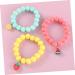 CALLARON 3pcs Children's Bracelet Fashion Bracelet Kids Suit Case Fruit Wrist Chain Friendship Bracelets Kid Suit Stretch Bracelet Kid Bracelets Decor Girl Gift Soft Ceramic Frosted Beads - Buy Online on GoSupps.com