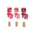 Liquid Moisturizing Lipstick Set Lipstick Long-Lasting Hydrating Matte Finish Face Makeup 2-Step Liquid Lipstick Makeup Long Lasting Highly Pigmented Color Long Stay(3 Pack) (040506)