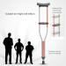 Underarm Crutches are Soft The Adult Crutches are Lightweight Handicapped Walker Adjustable Thickening and The Underarm Pads are Comfortable and Non-Slip Beautiful Scenery Bathing in Sunlight - Buy Online on GoSupps.com