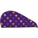 Microfiber Hair Drying Cap | Soft Absorbent Towel Wrap for Curly & Thick Hair - Purple Mardi Gras Quick Drying Hair Towel - Buy Online on GoSupps.com