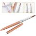 minkissy Metal Rod Nail Art Pen Nail Art Liner Manicure Liner Brush Striping Manicure Tools Liner Brush for Nails Gel Nail Art Drawing Pens Nail Art Pens Aluminum Modeling Line Pen 17.40X1.00X1.00CM As Shown - Buy Online on GoSupps.com