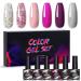 Nail Polish Gel 6Pcs/Set x8.5ml Soak Off Gel UV LED Semi Permanent Varnish for Nail Art 100Colors for Base Top Coat Gifts - (Color: STE3)
