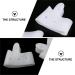 Silicone Toe Caps Set - Corn Relief, Blister Prevention, Metatarsal Guards - 3 Pairs (White) - Buy Online on GoSupps.com