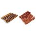 Loyalty Dog Treats Beef Bully Sticks Natural Single Ingredient Dehydrated Dental Chew 12 inch (Pack of 15) & Beef Braided Bully Stick Natural Single Ingredient Dehydrated Dog chew
