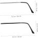 Lalafina 2 Pairs of Glasses - Replacement Arms Frames & Accessories for Men and Women | High-Quality Temple Metal Parts - Buy Online on GoSupps.com