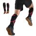 Unisex PRO Calf Compression Sleeves for Running - 7mm Red L/XL | Footless Compression Socks - International Shipping Available - Buy Online on GoSupps.com